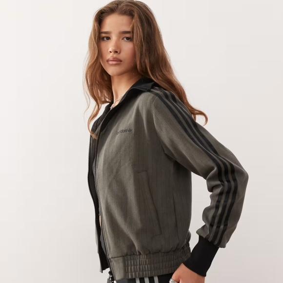 Adidas Tailored Track Womens Jacket Shadow Olive Size Small - Picture 3 of 9